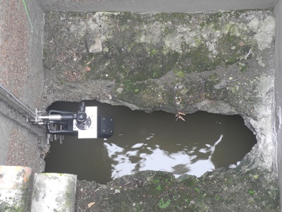 Überwachung des Zulaufs von Kläranlagen